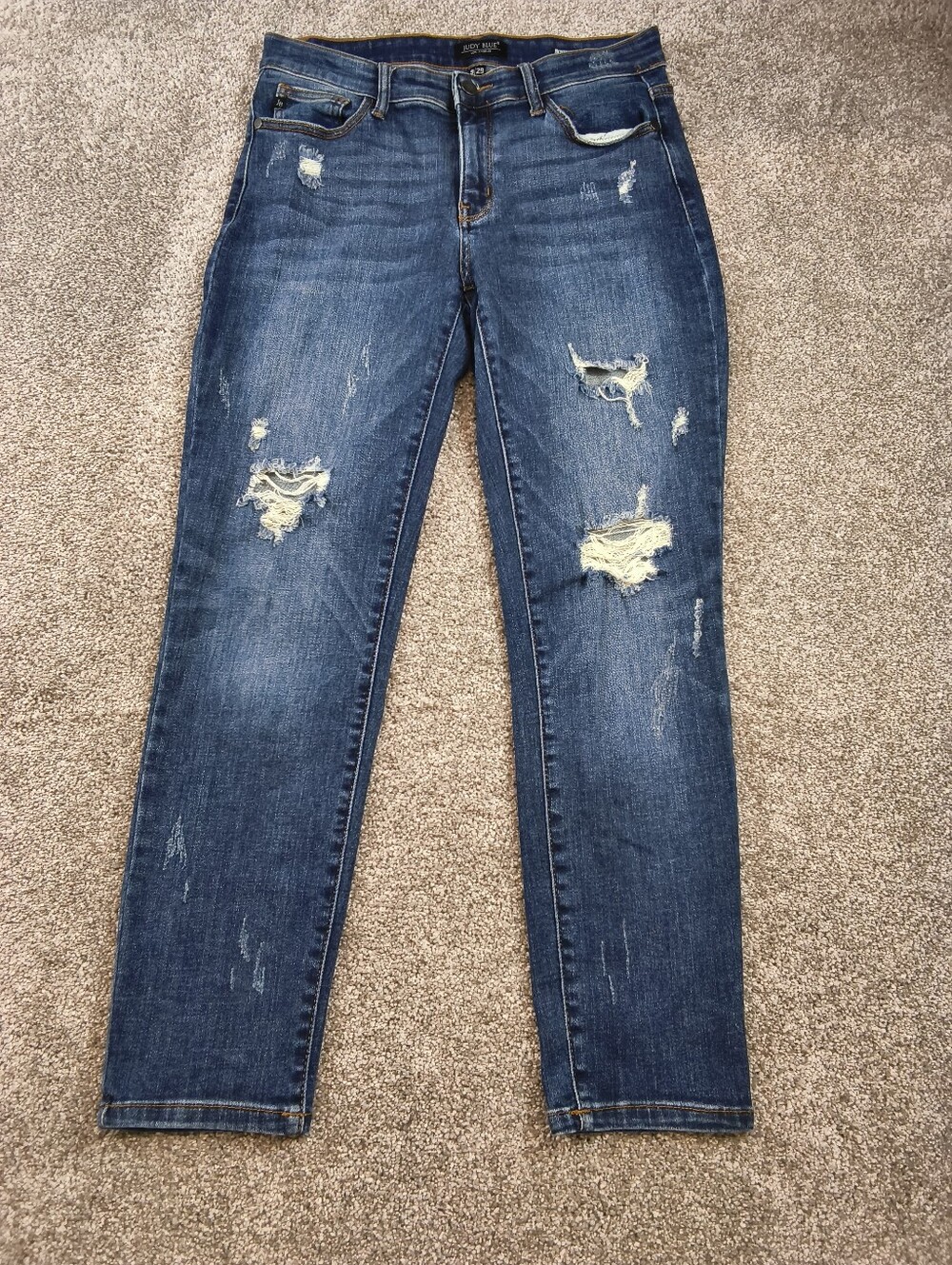 Judy Blues Women's Jeans Boyfriend Fit Size 9/29 Medium Blue Denim